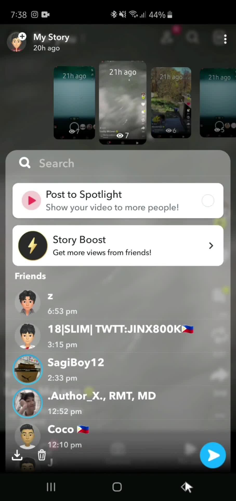 General browsing on Snapchat video thumbnail