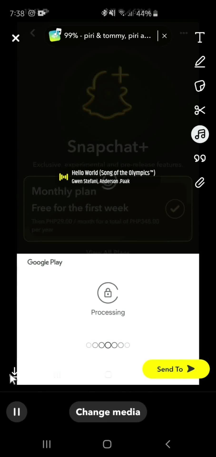 General browsing on Snapchat video thumbnail