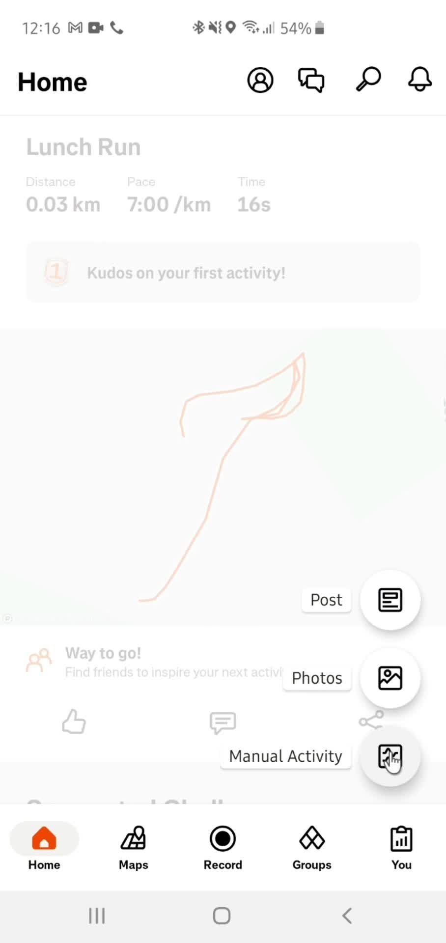 General browsing on Strava video thumbnail