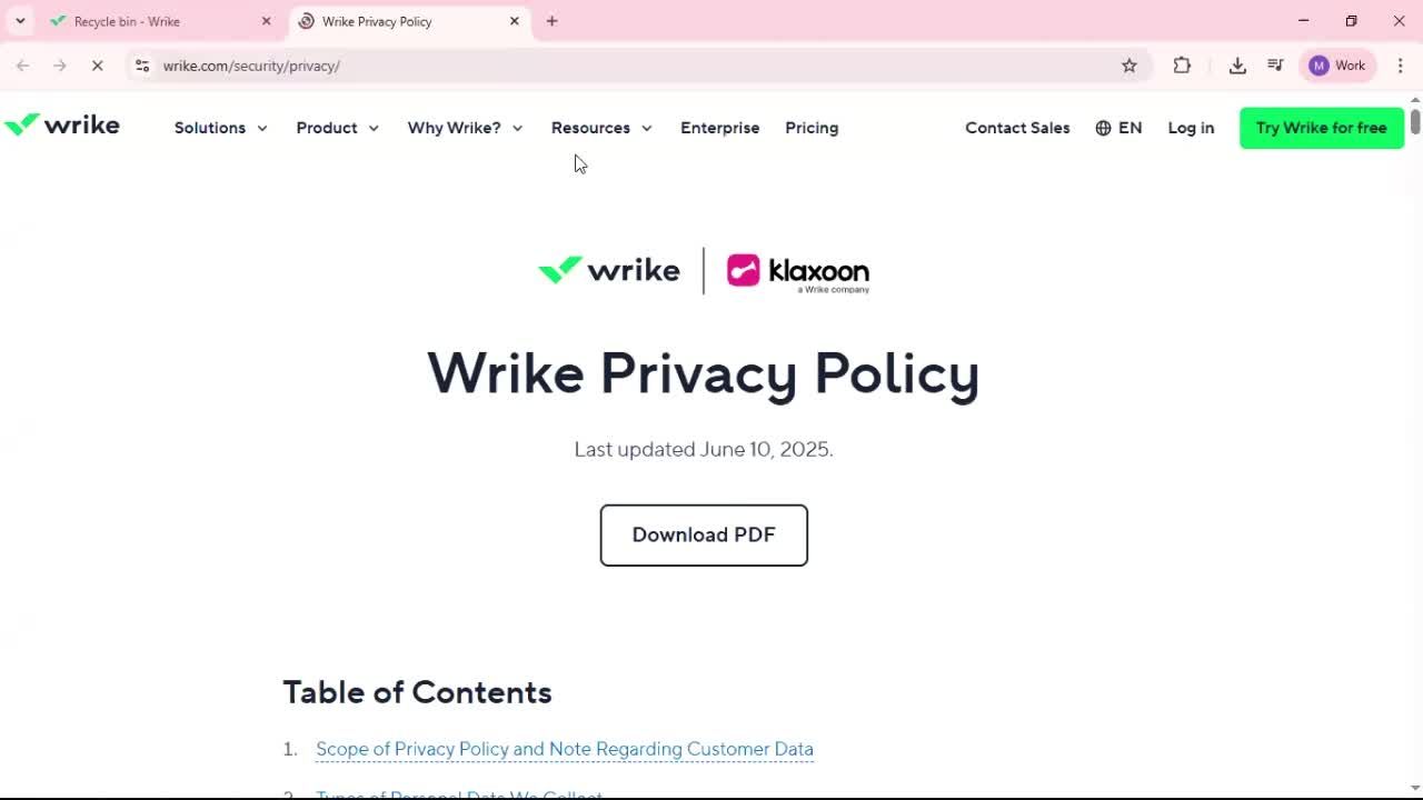 General browsing screenshot
