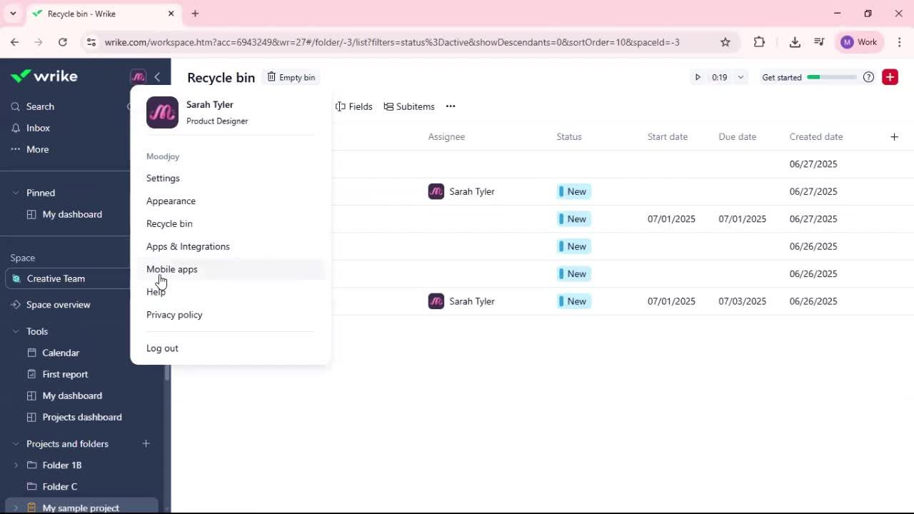 General browsing screenshot