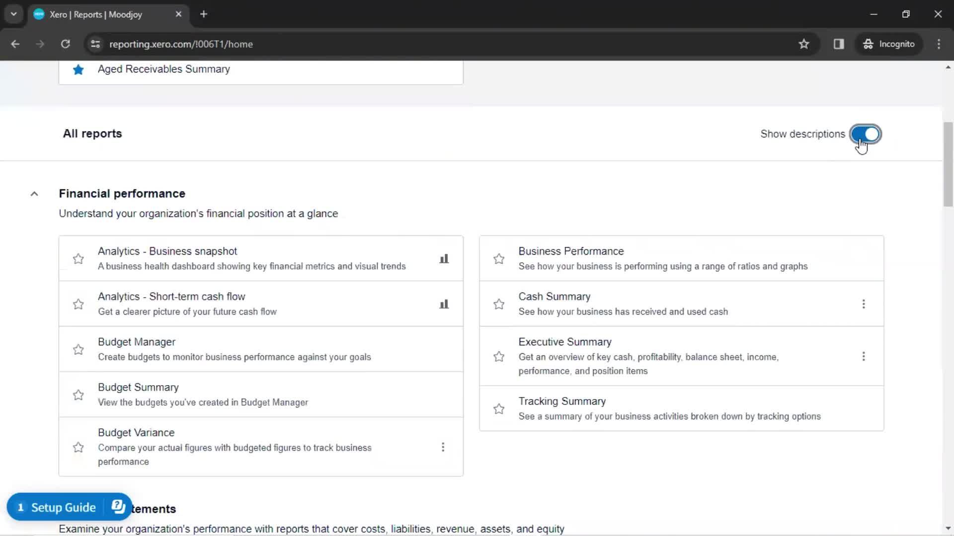 General browsing screenshot