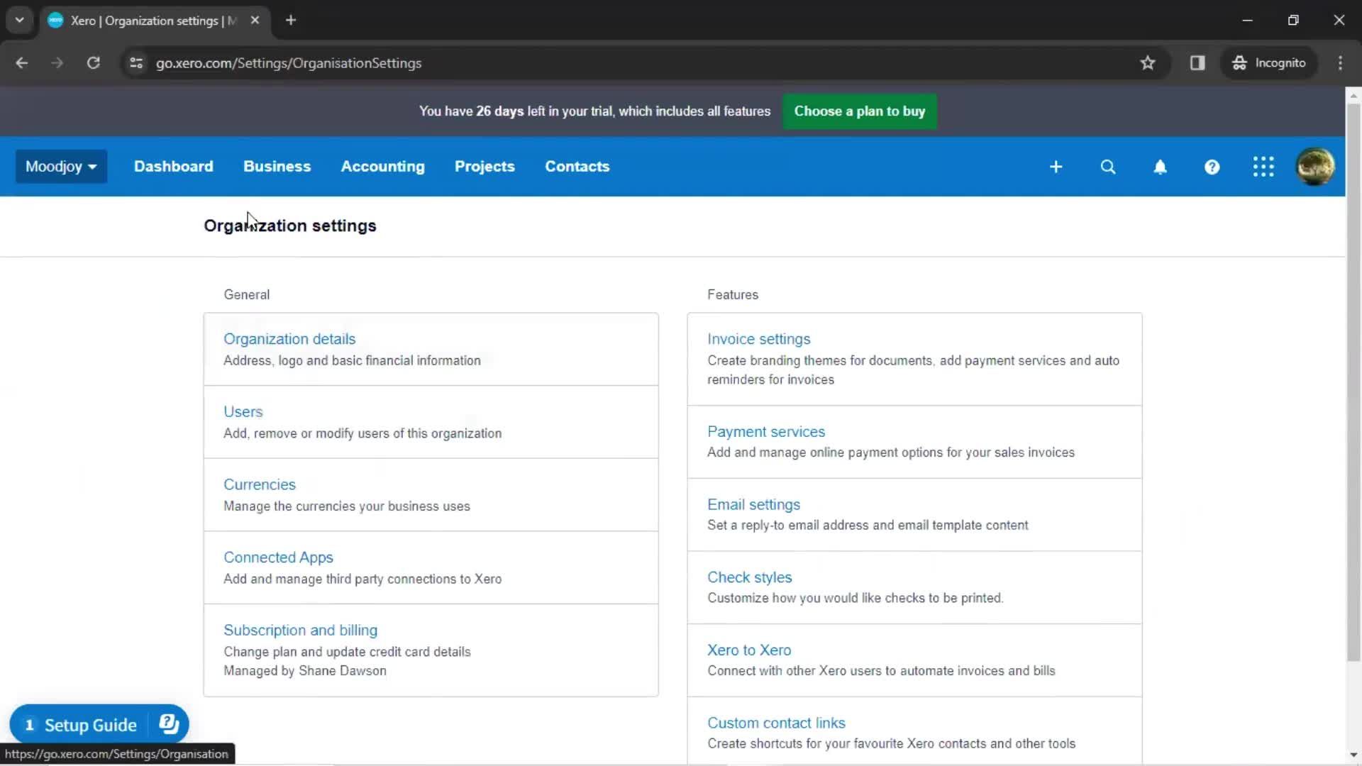 General browsing screenshot