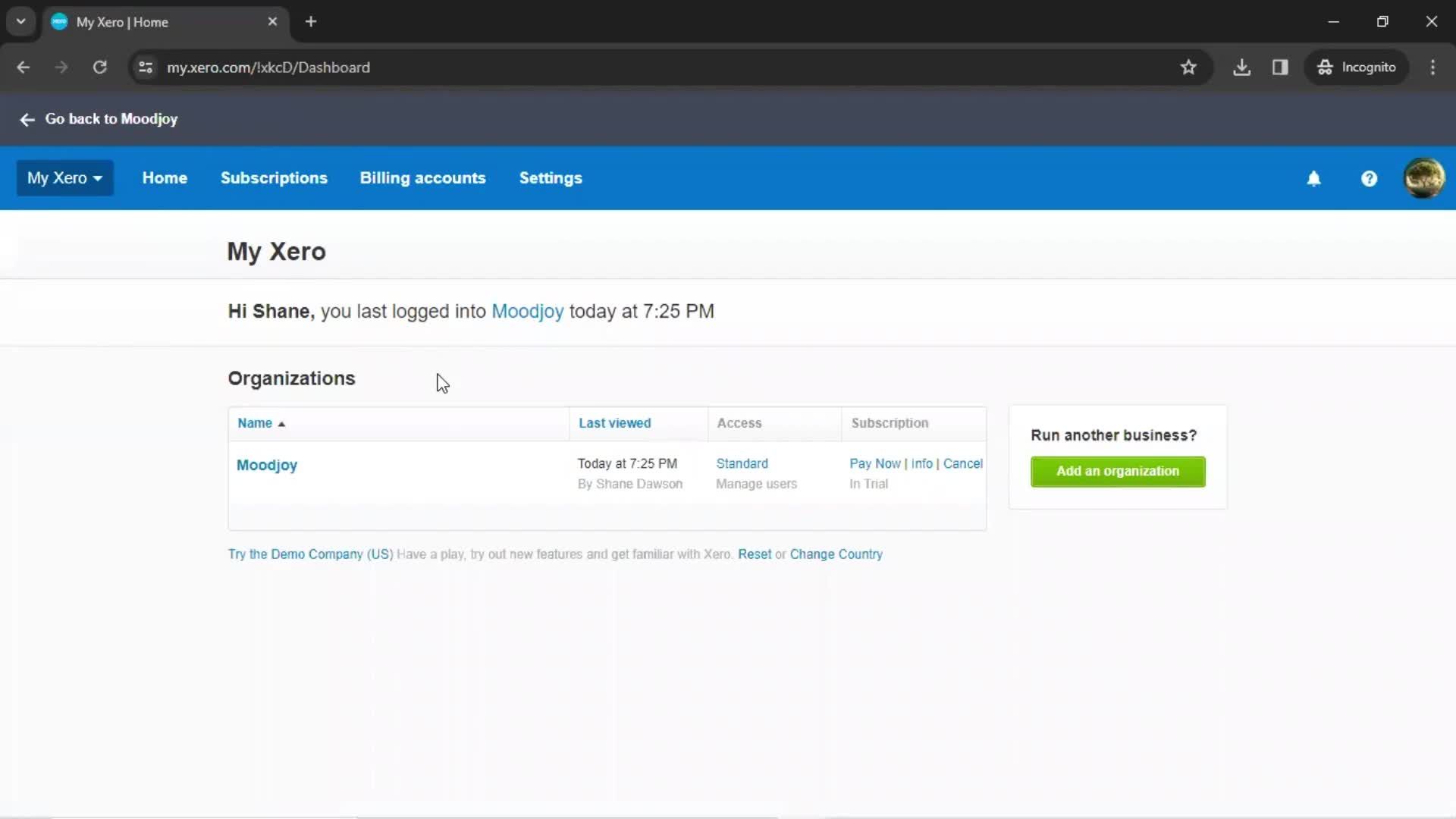 General browsing screenshot