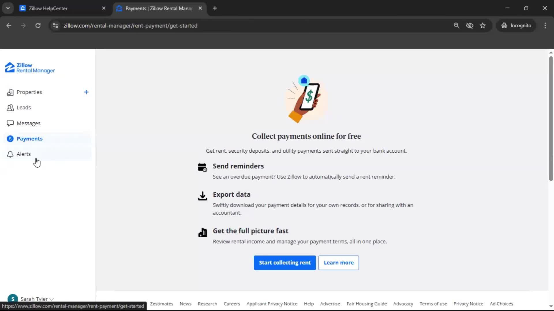 General browsing screenshot