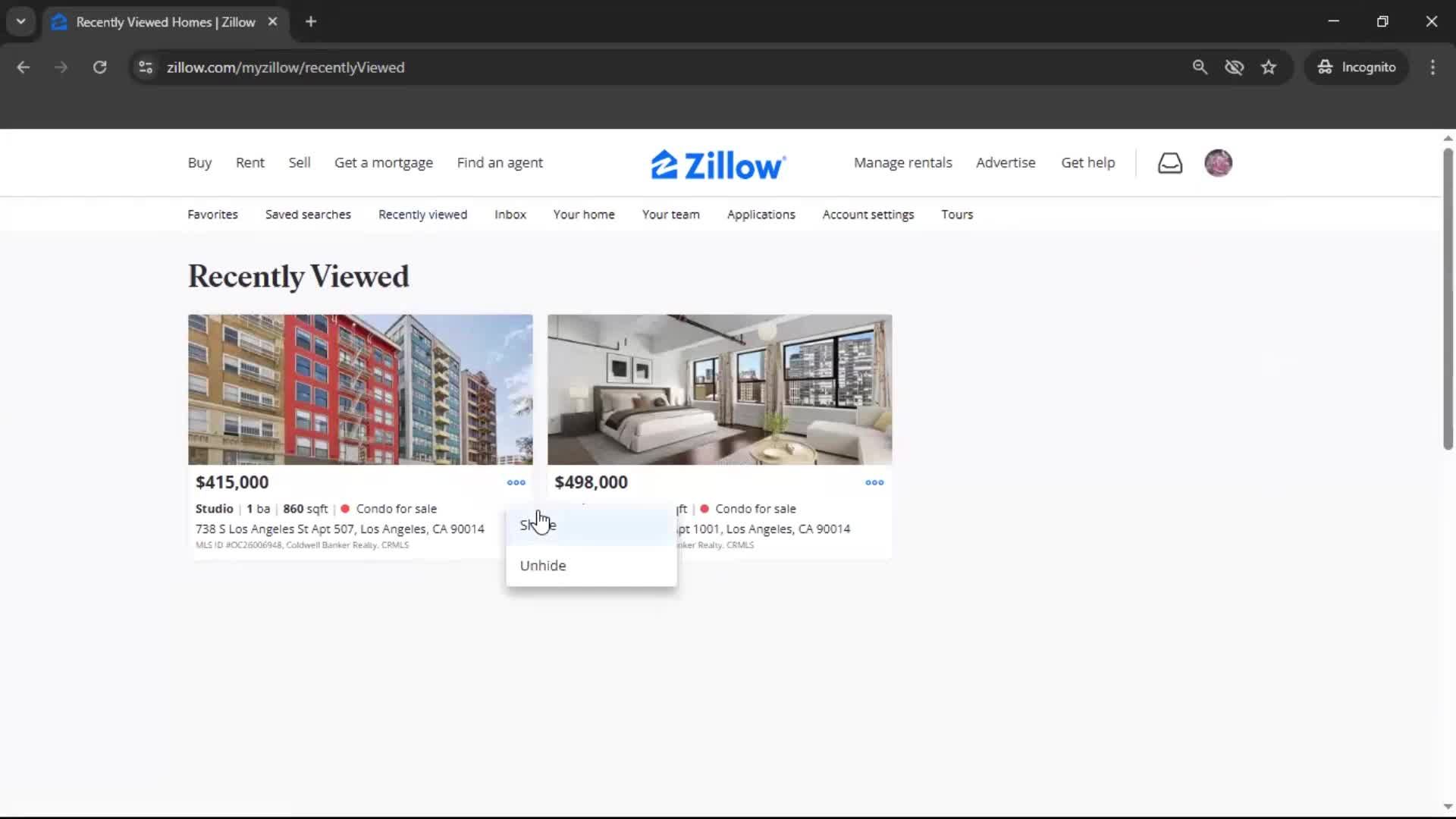 General browsing screenshot