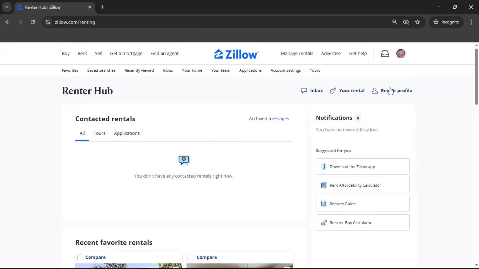 General browsing screenshot