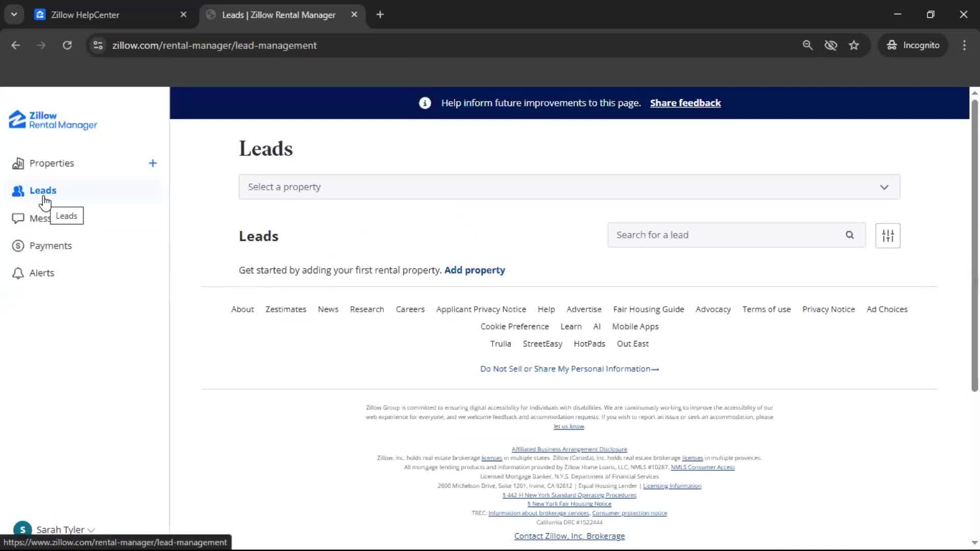 General browsing screenshot