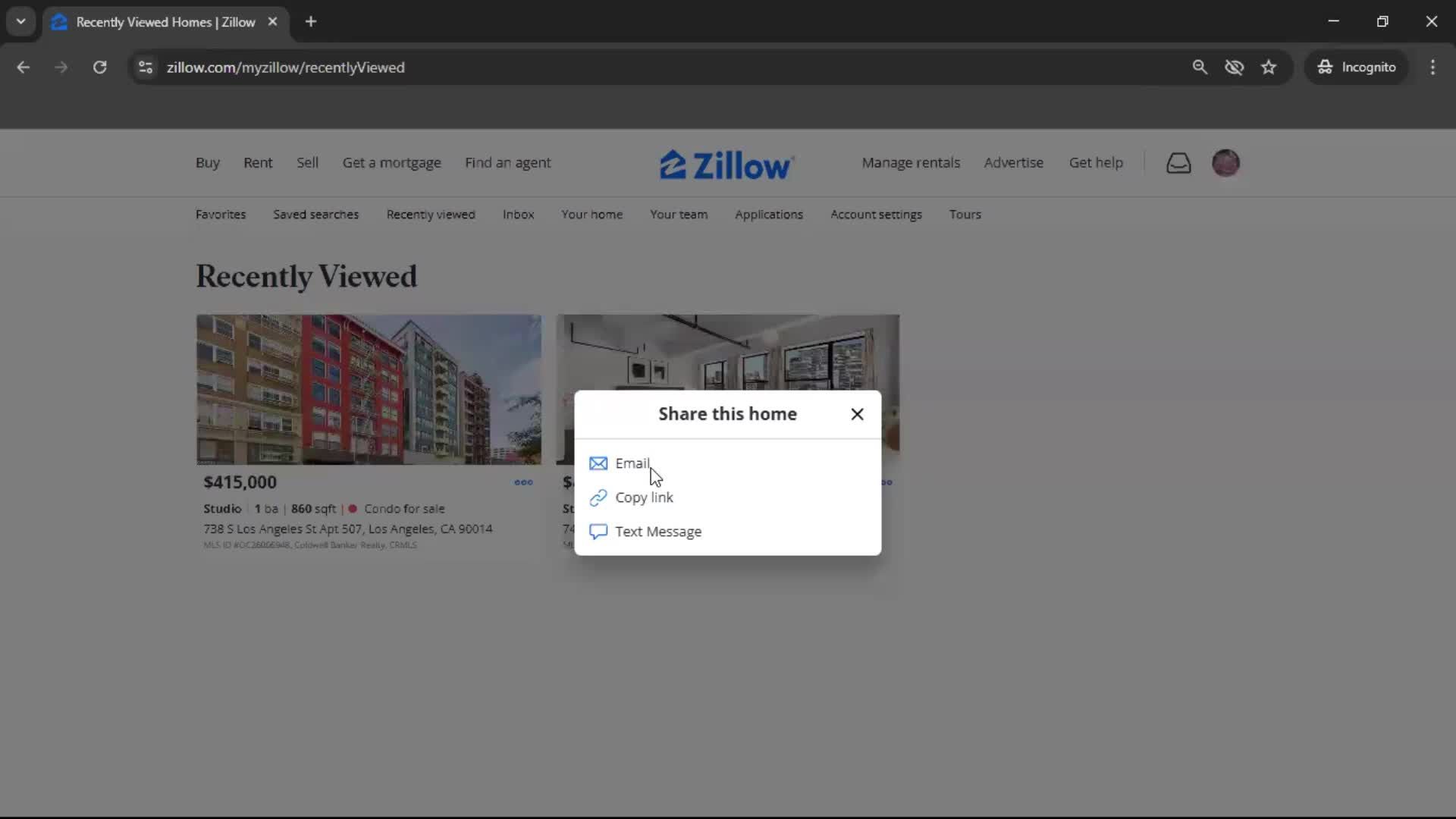 General browsing screenshot