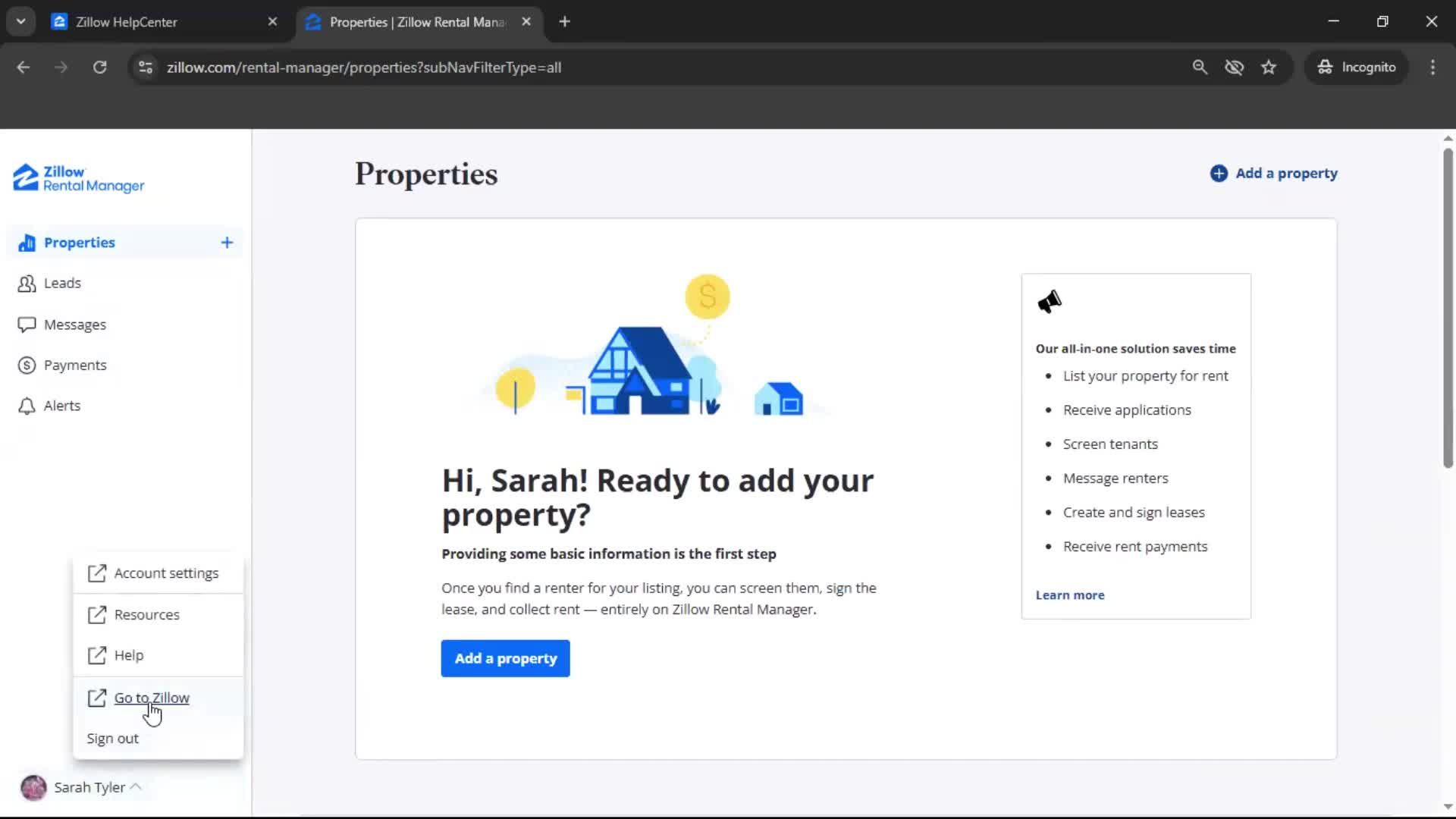 General browsing screenshot
