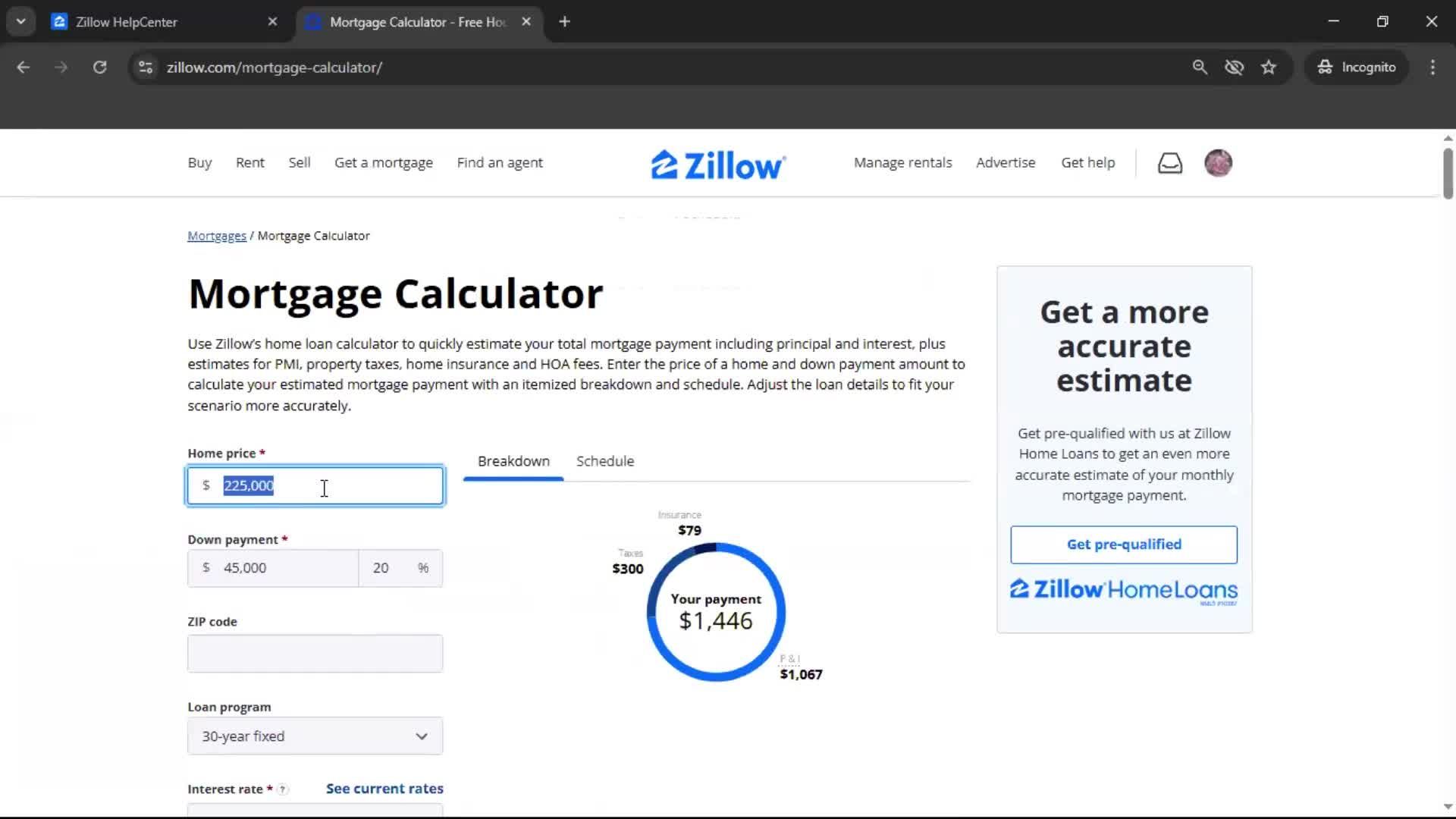 General browsing screenshot