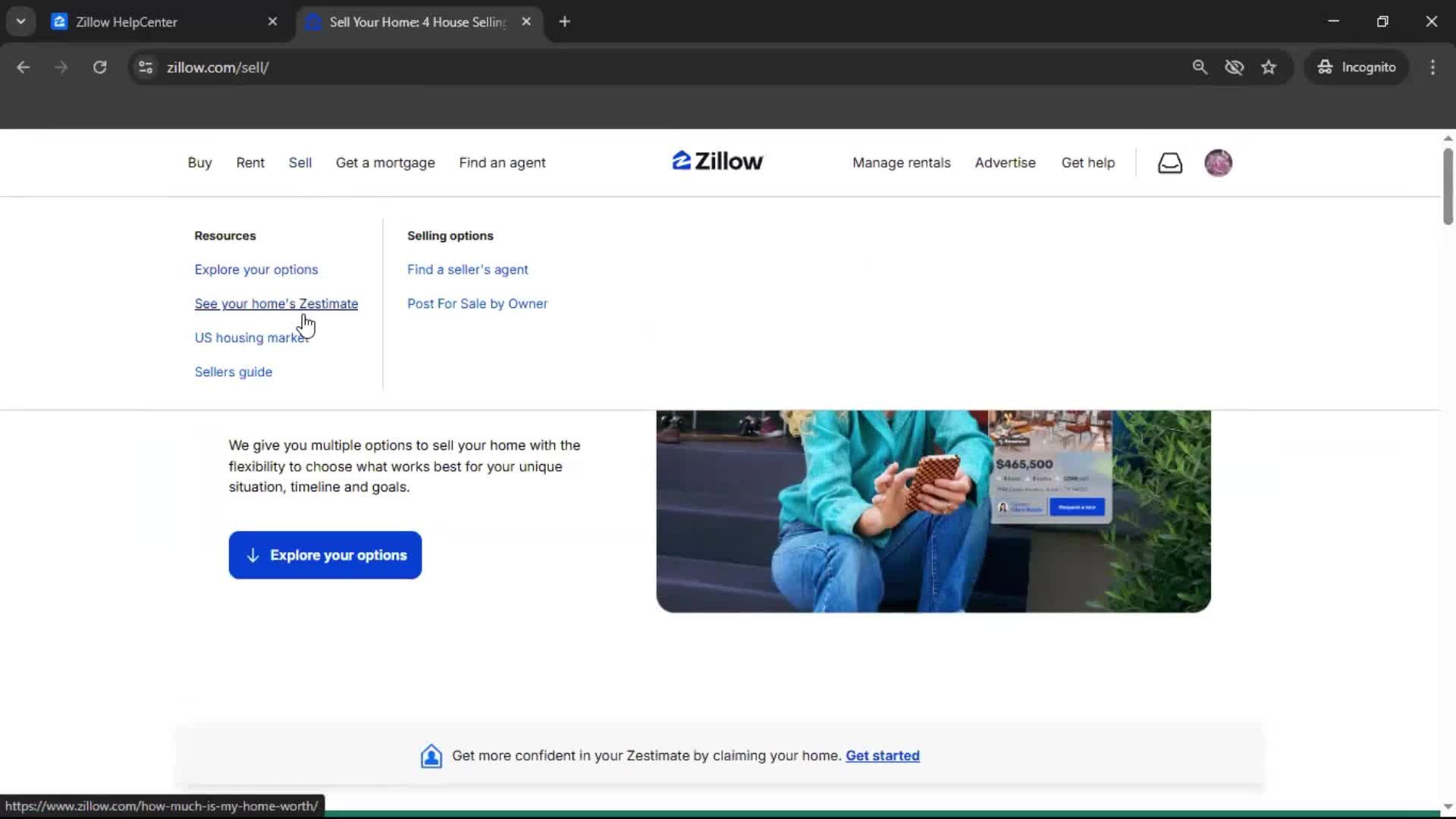 General browsing screenshot