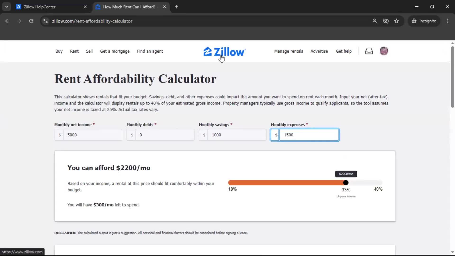 General browsing screenshot