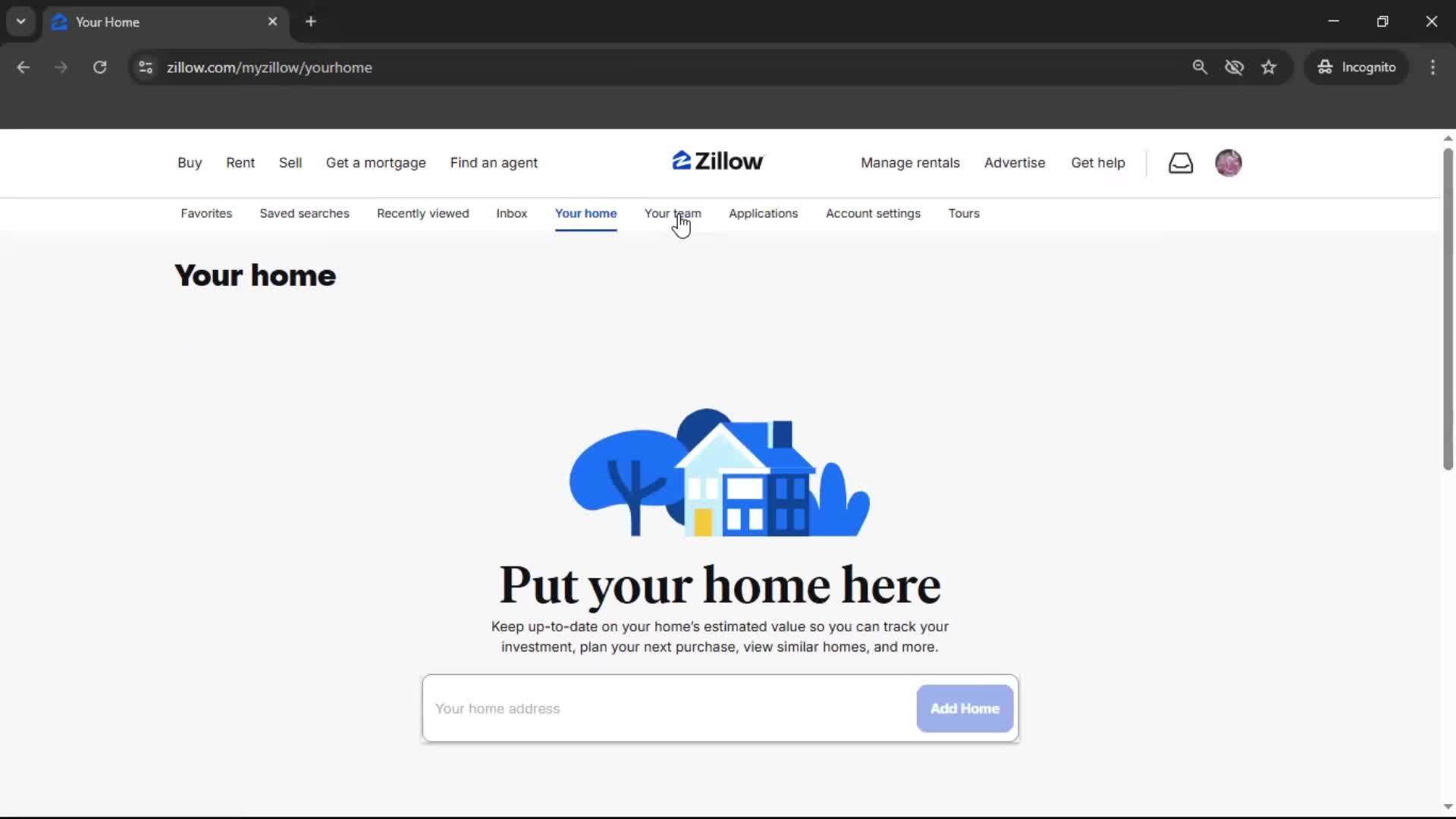 General browsing screenshot
