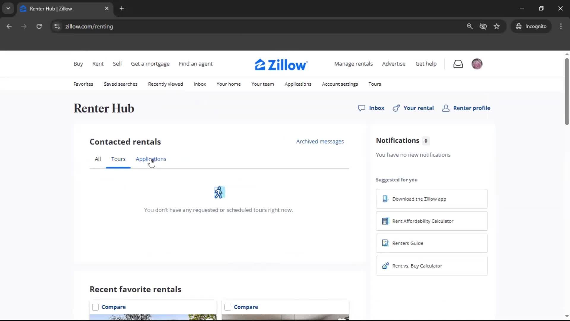 General browsing screenshot