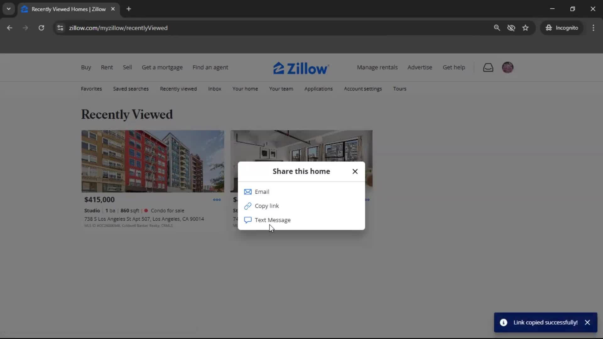 General browsing screenshot