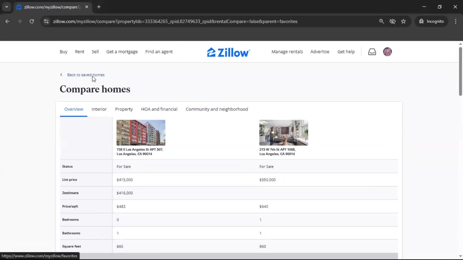 General browsing screenshot