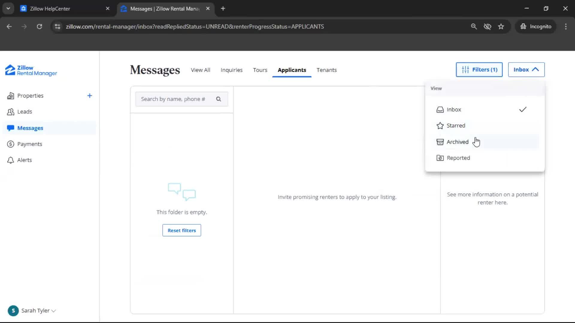 General browsing screenshot