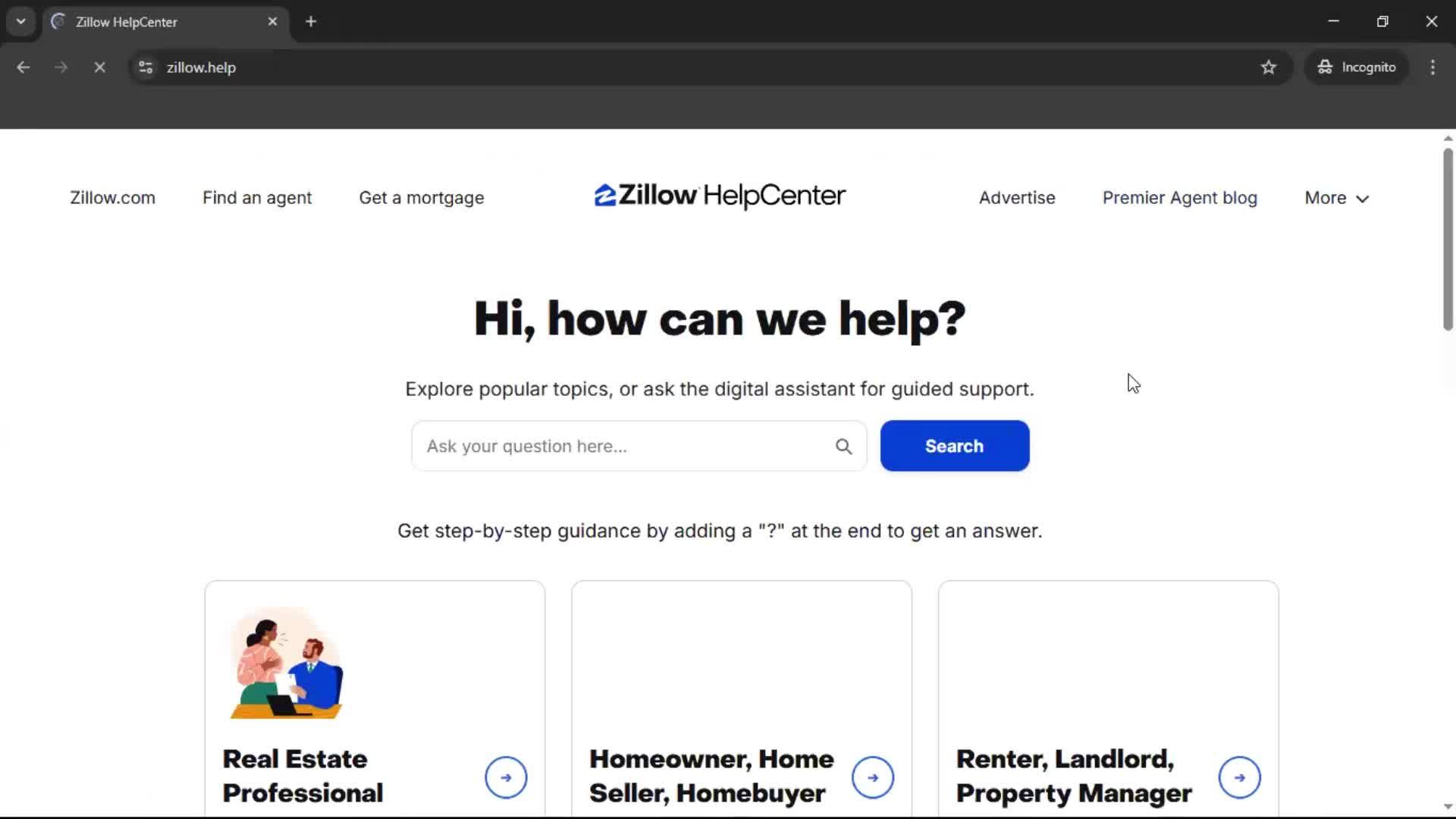 General browsing screenshot