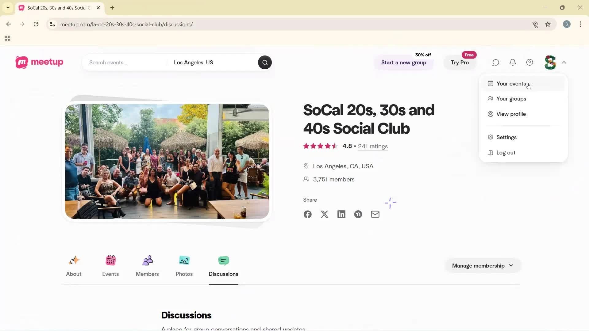 General browsing screenshot