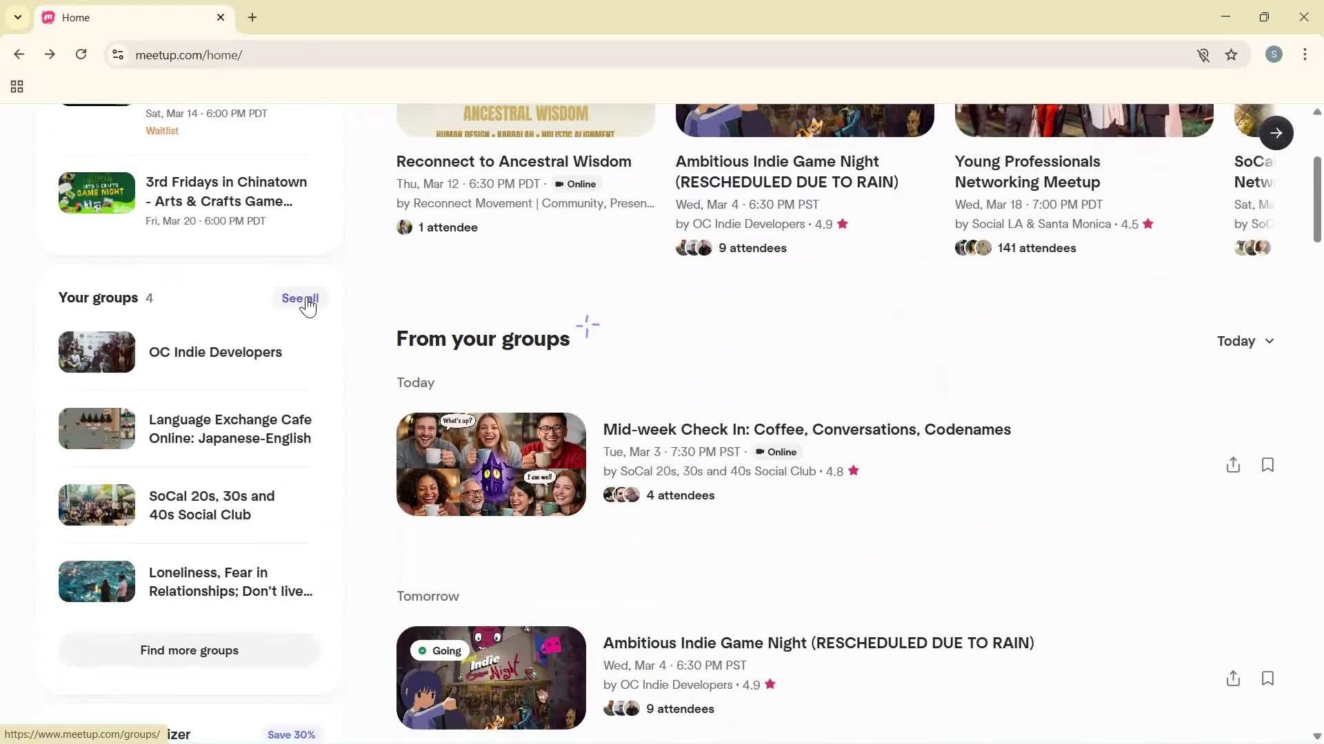 General browsing screenshot