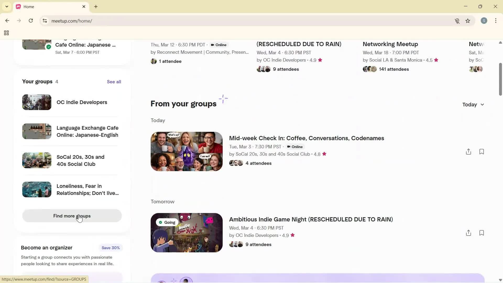 General browsing screenshot