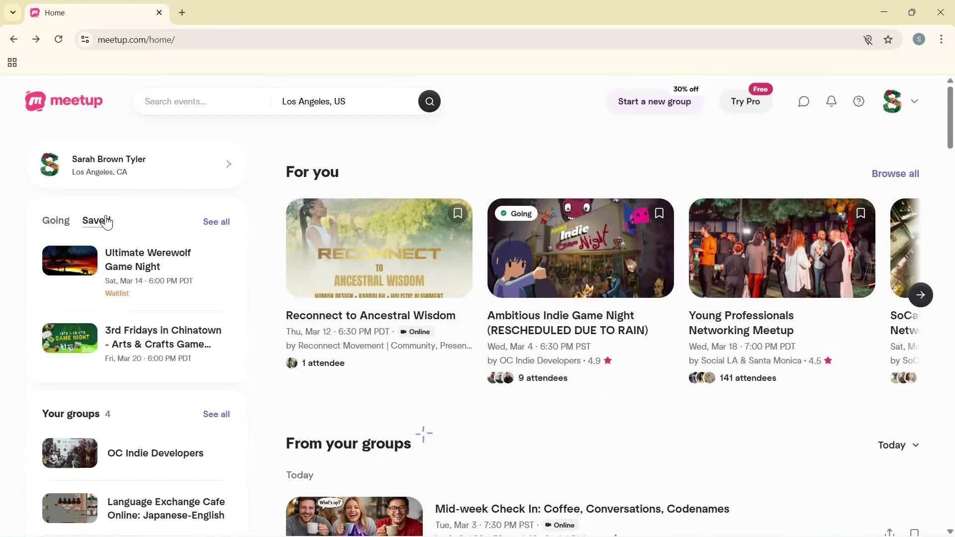 General browsing screenshot