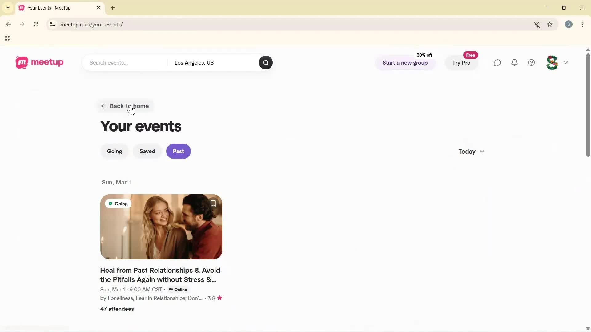 General browsing screenshot