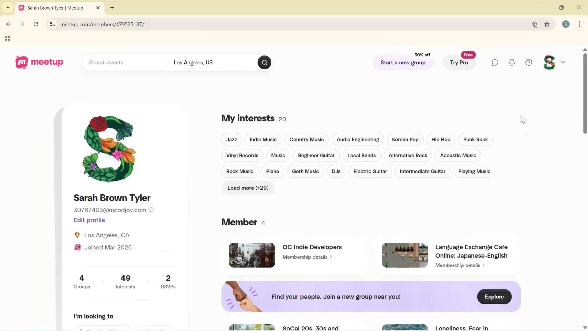 General browsing screenshot