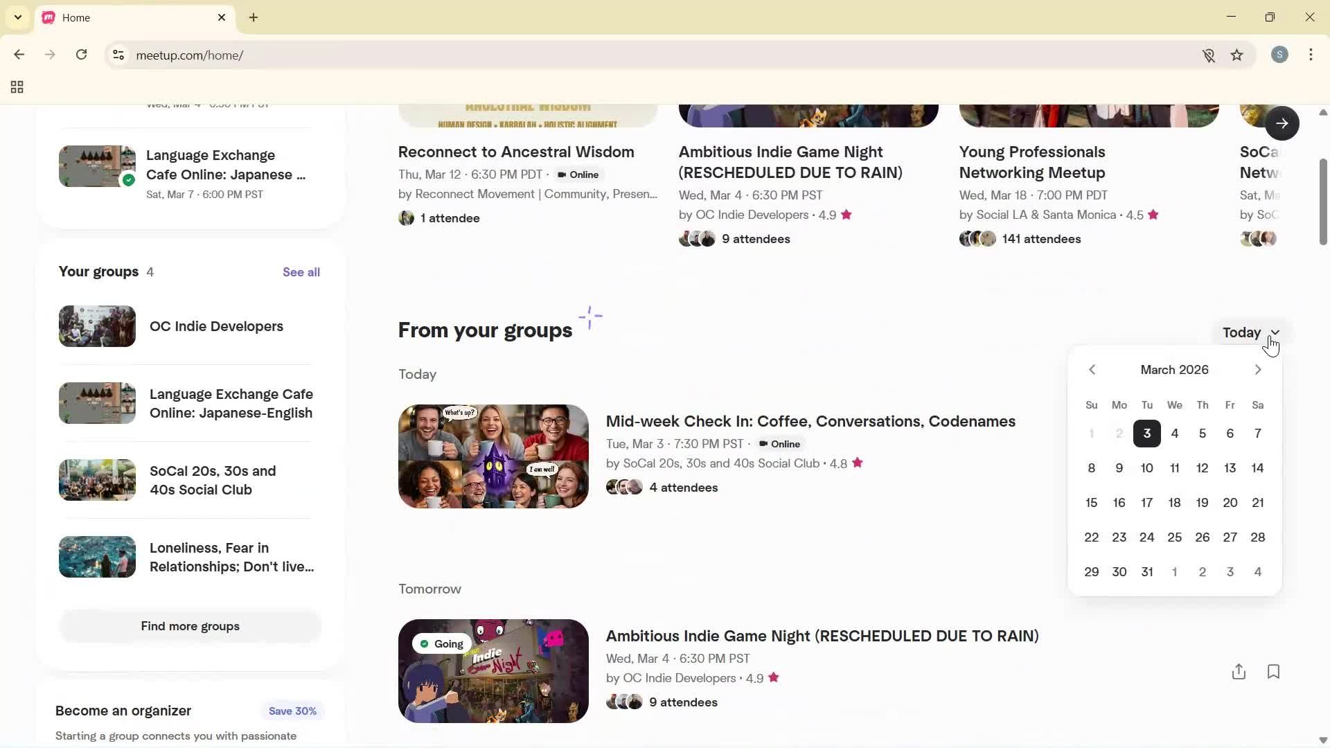 General browsing screenshot