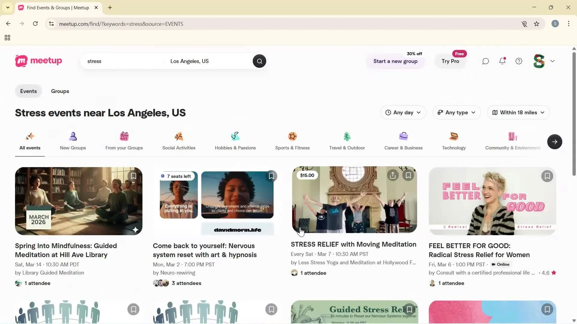General browsing on Meetup video thumbnail