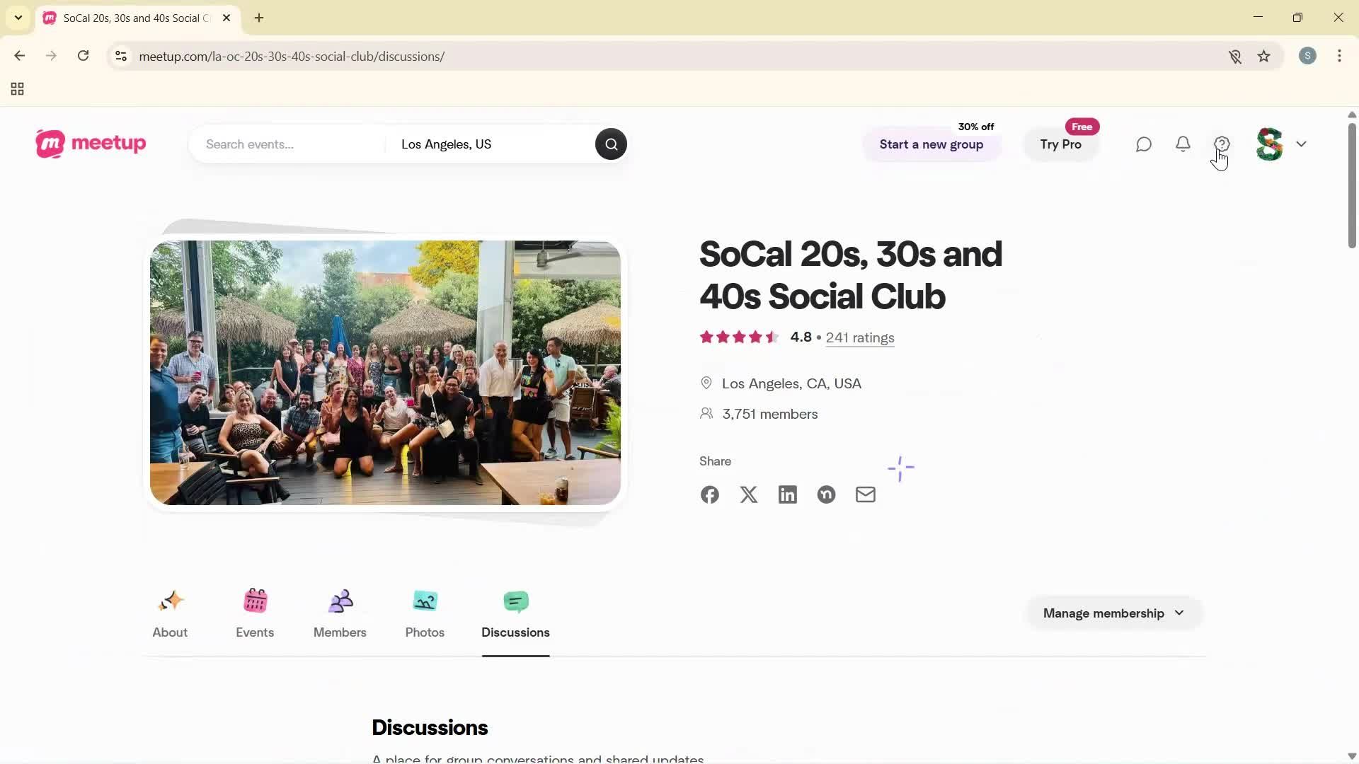 General browsing screenshot