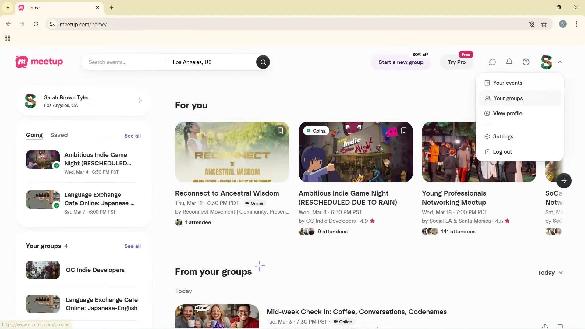 General browsing screenshot