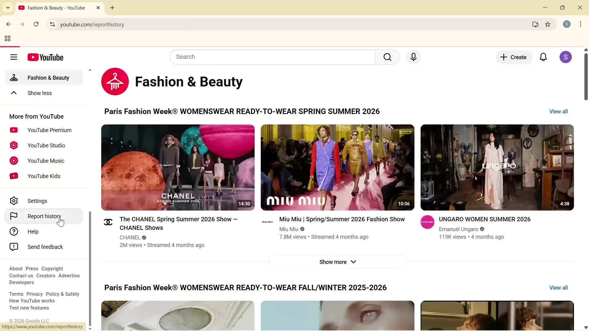General browsing screenshot