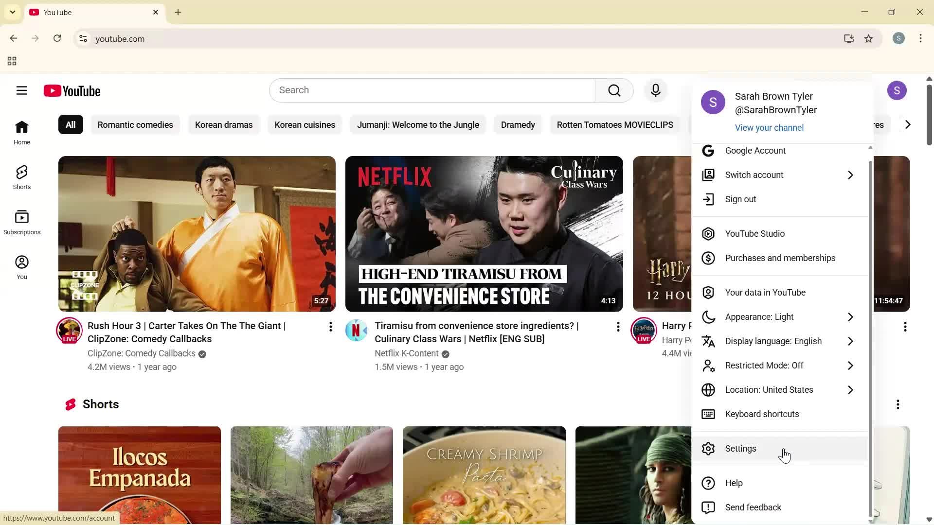 General browsing screenshot