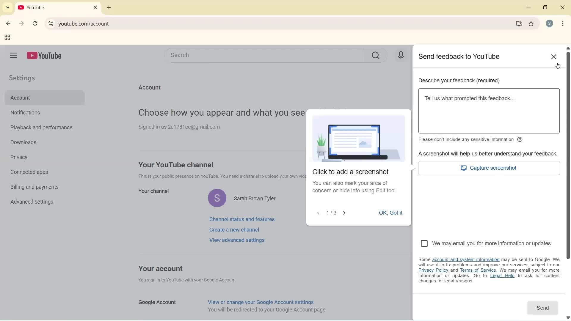 General browsing screenshot