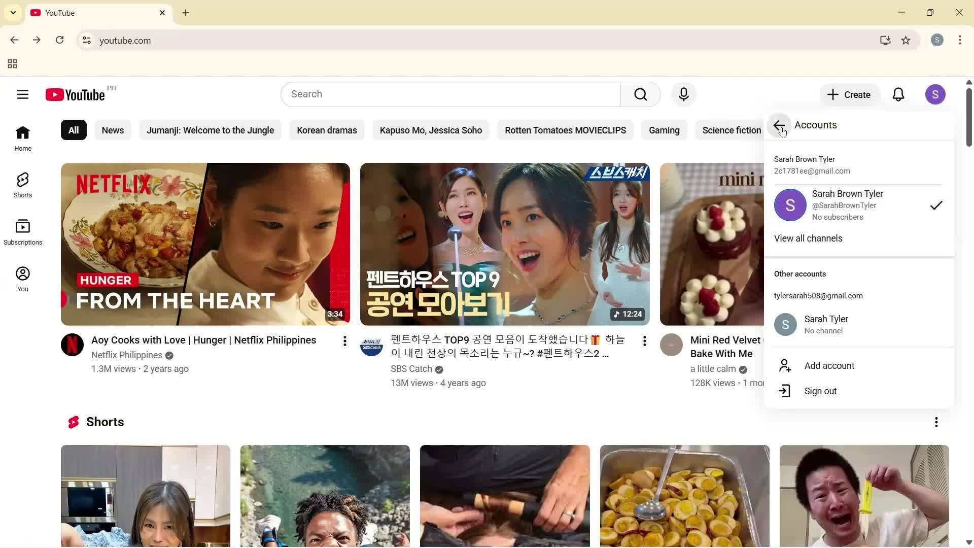 General browsing screenshot