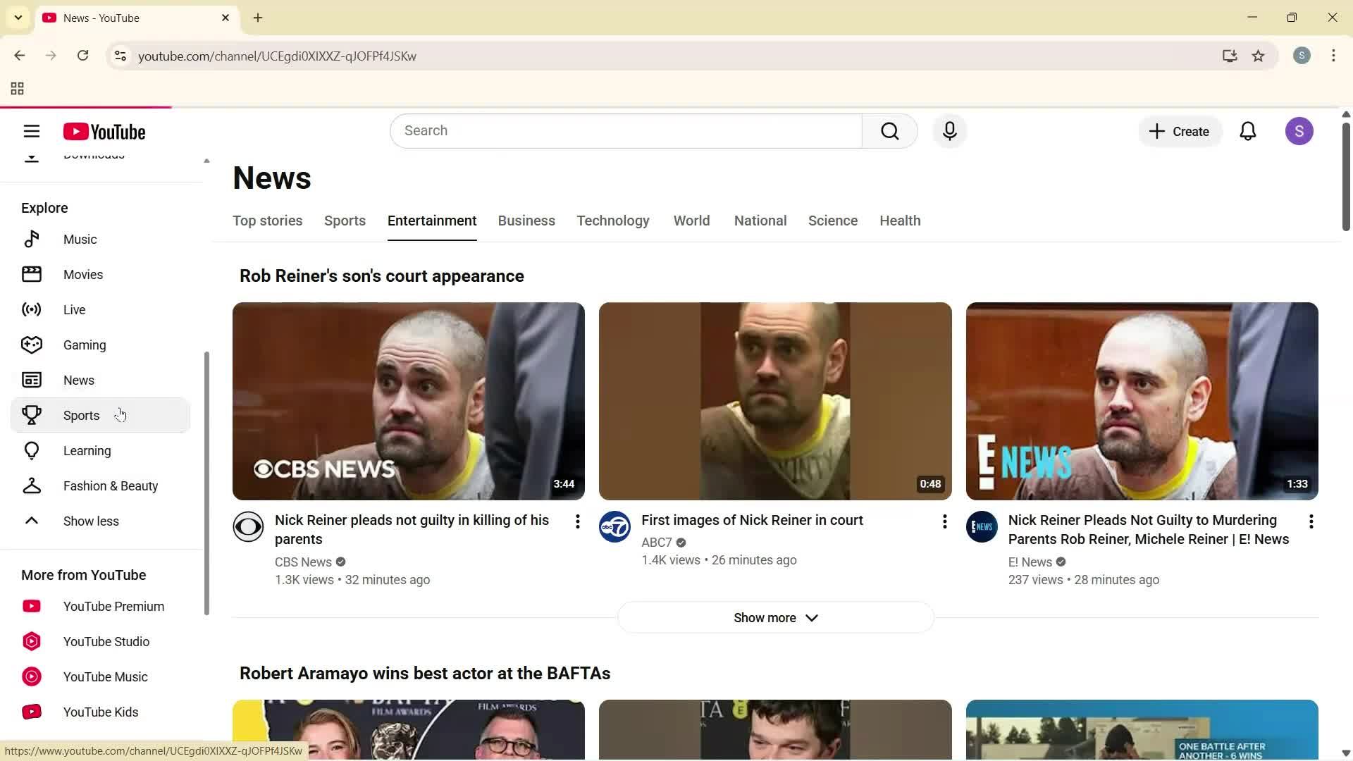 General browsing screenshot