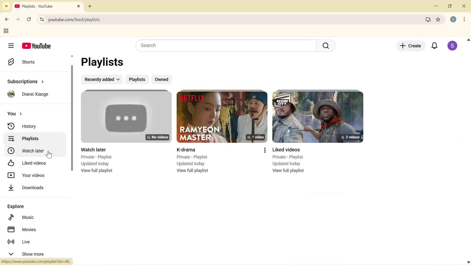 General browsing screenshot