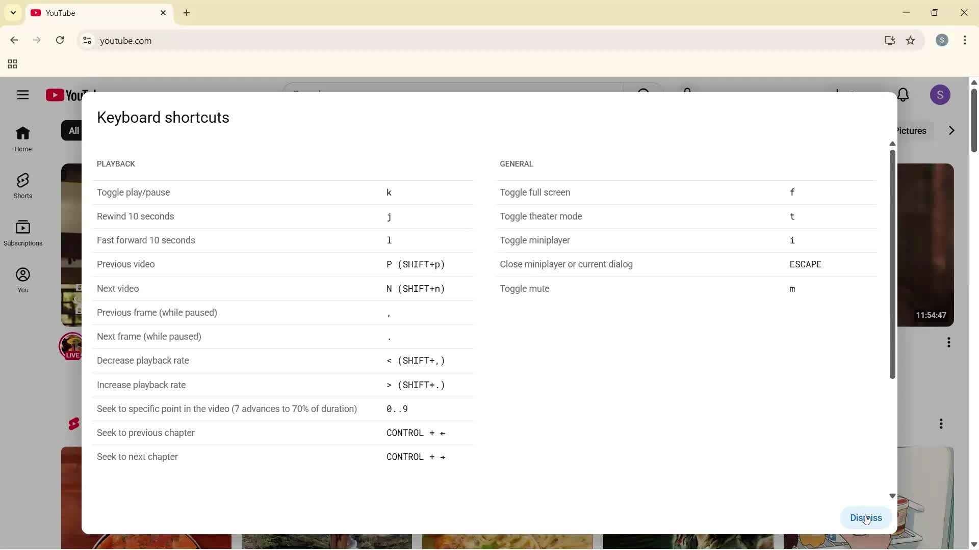 General browsing screenshot