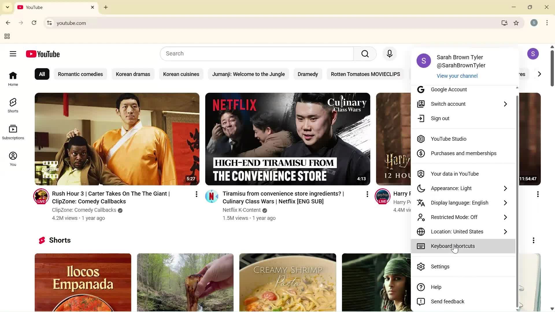 General browsing screenshot
