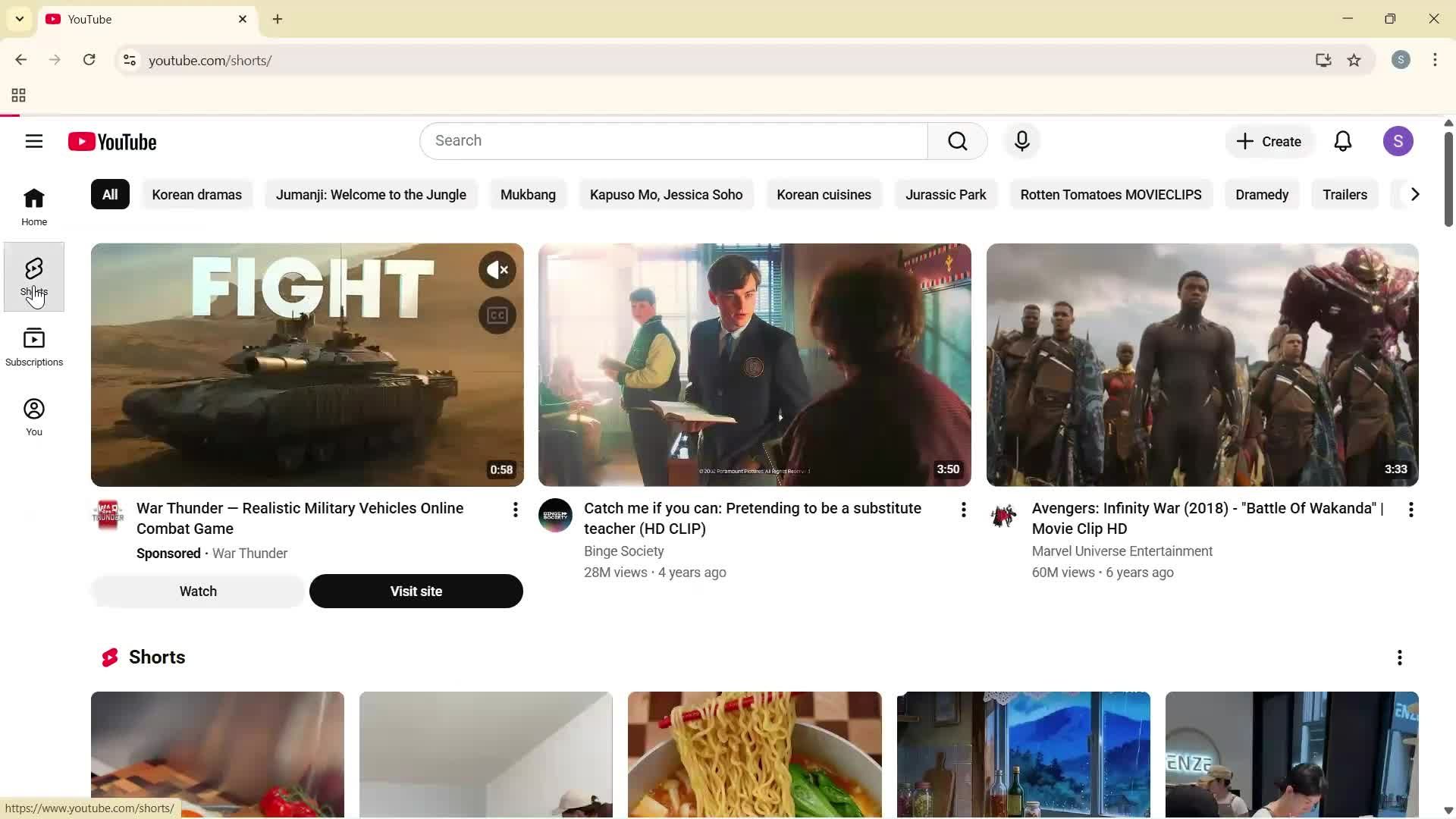 General browsing screenshot
