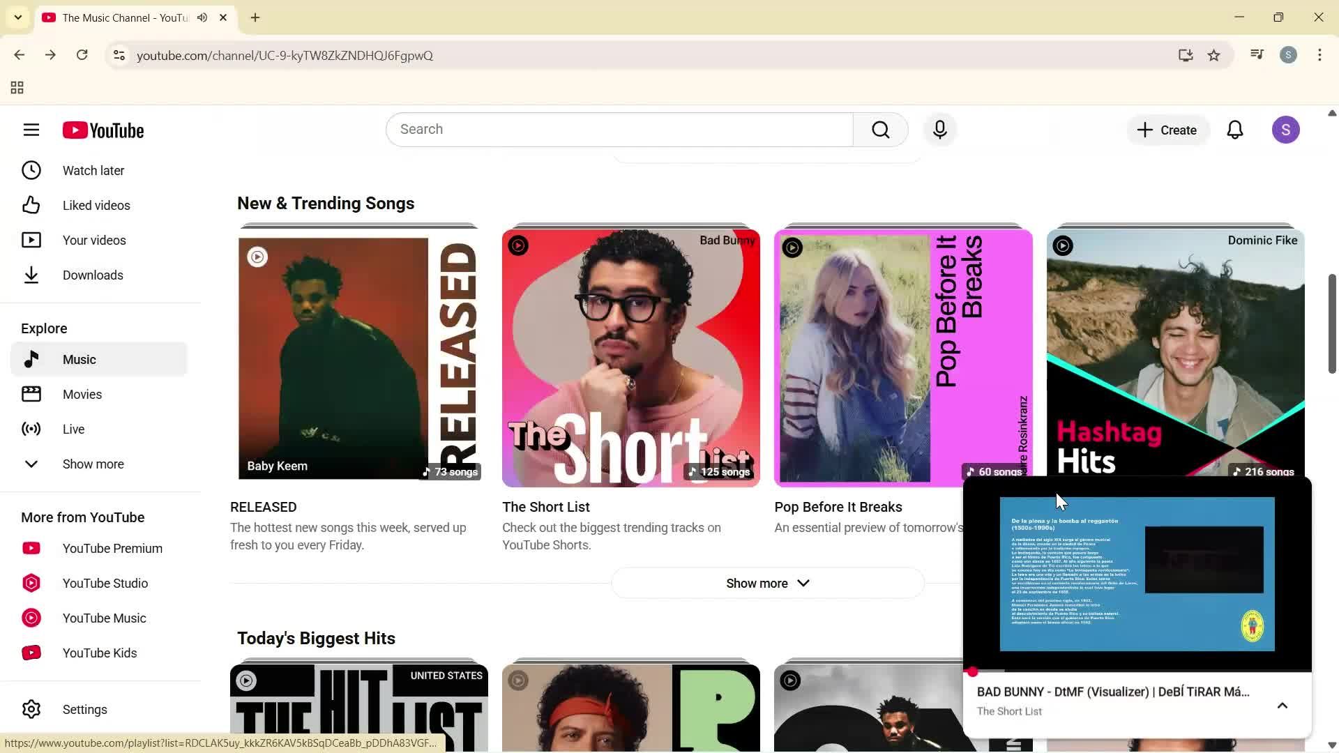 General browsing screenshot