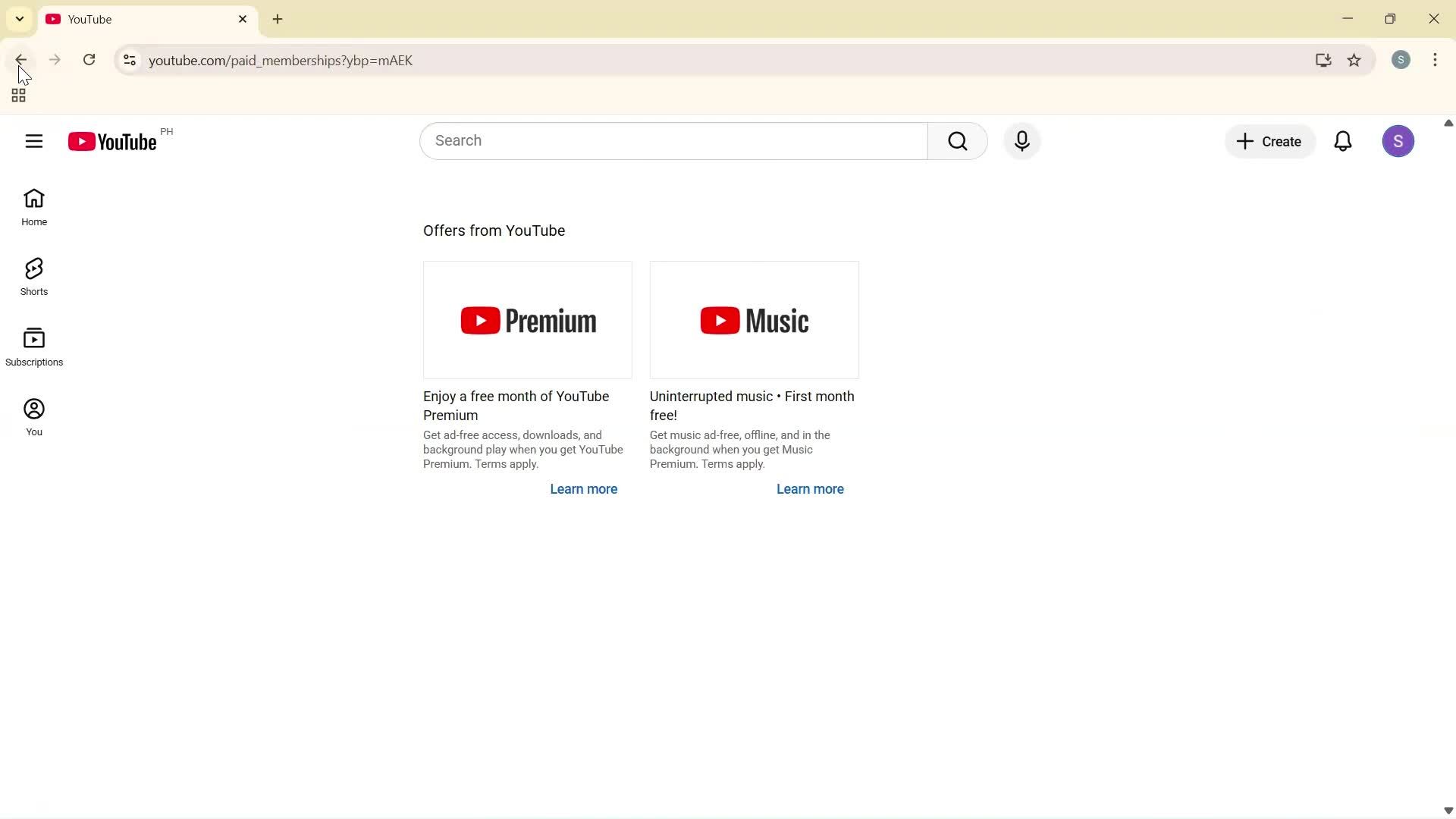 General browsing screenshot