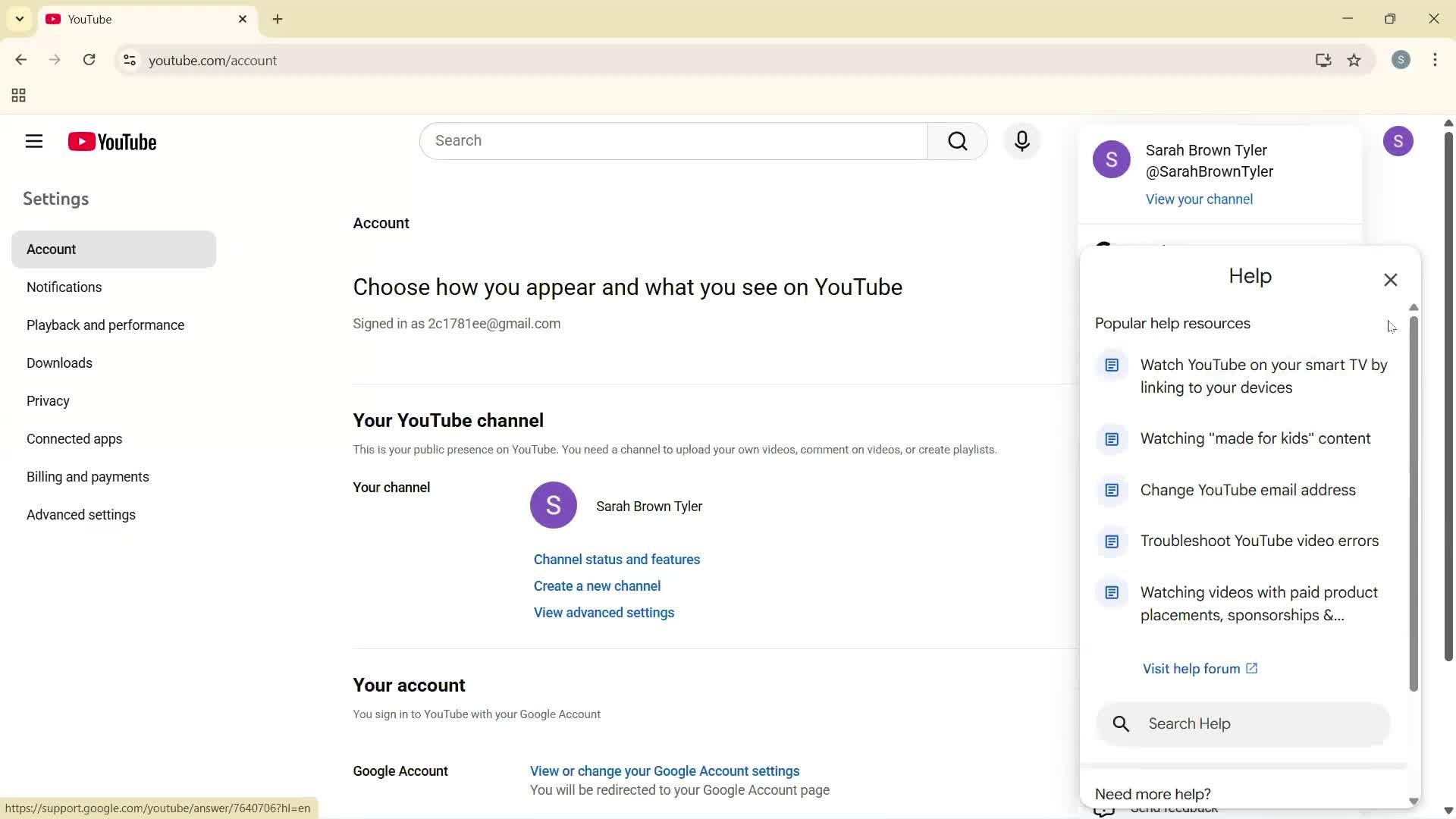 General browsing screenshot
