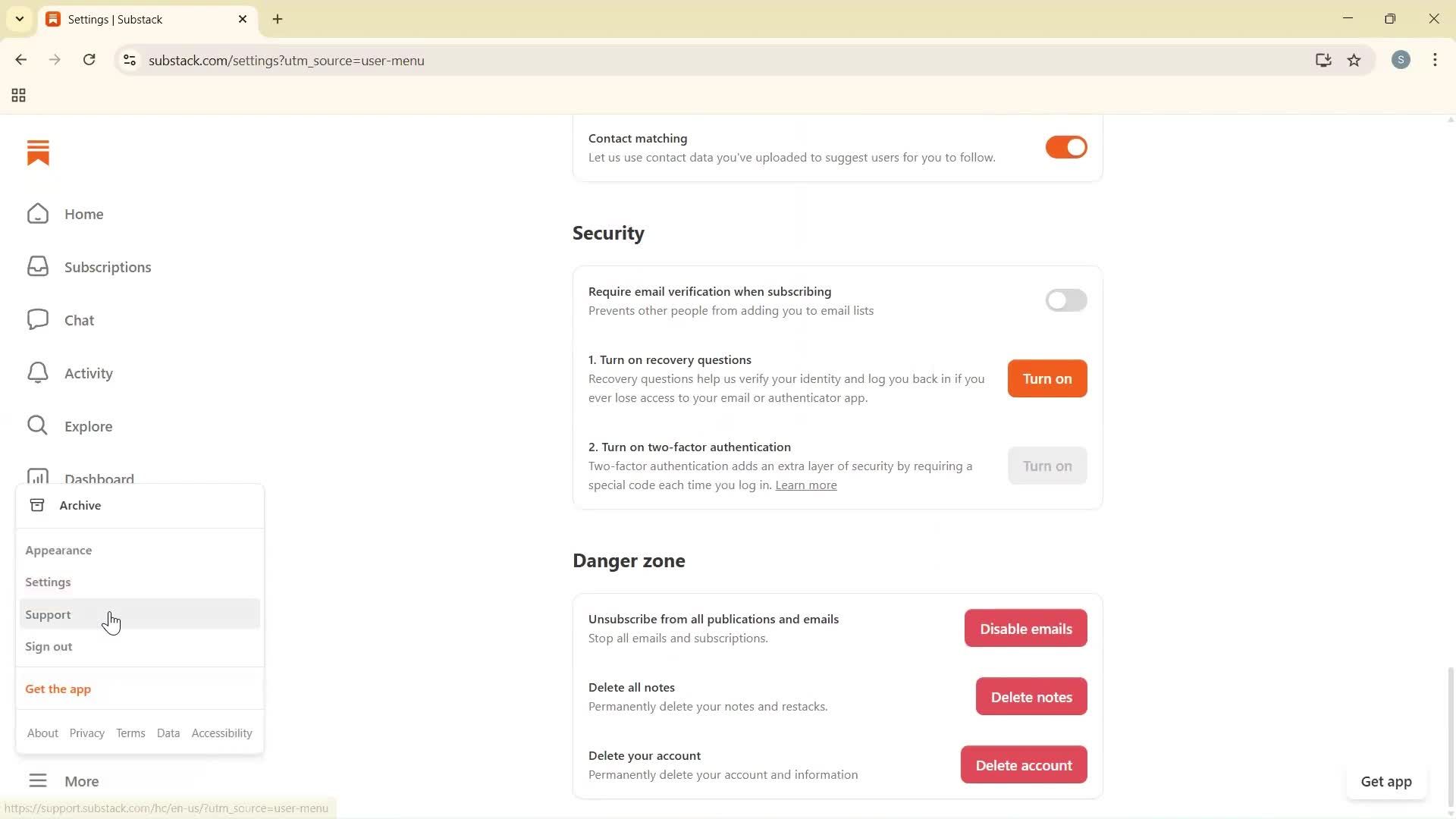 General browsing screenshot