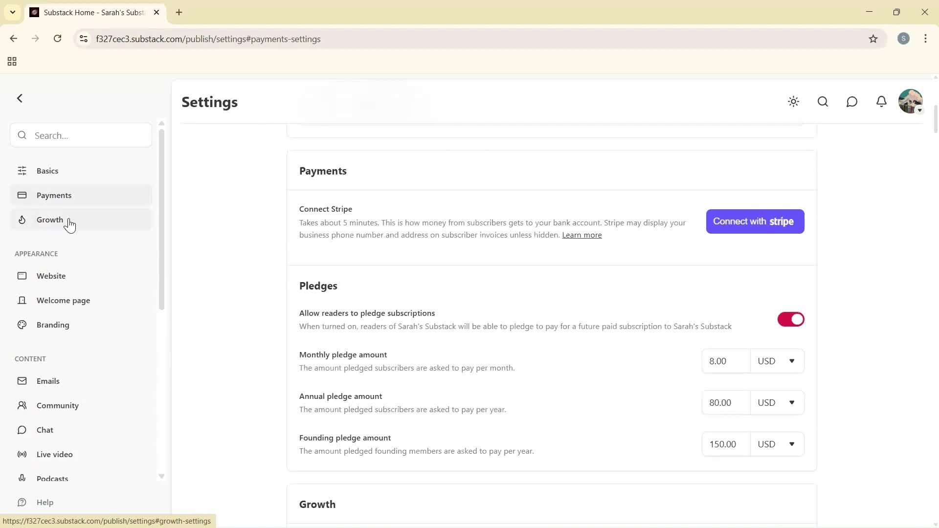 General browsing screenshot
