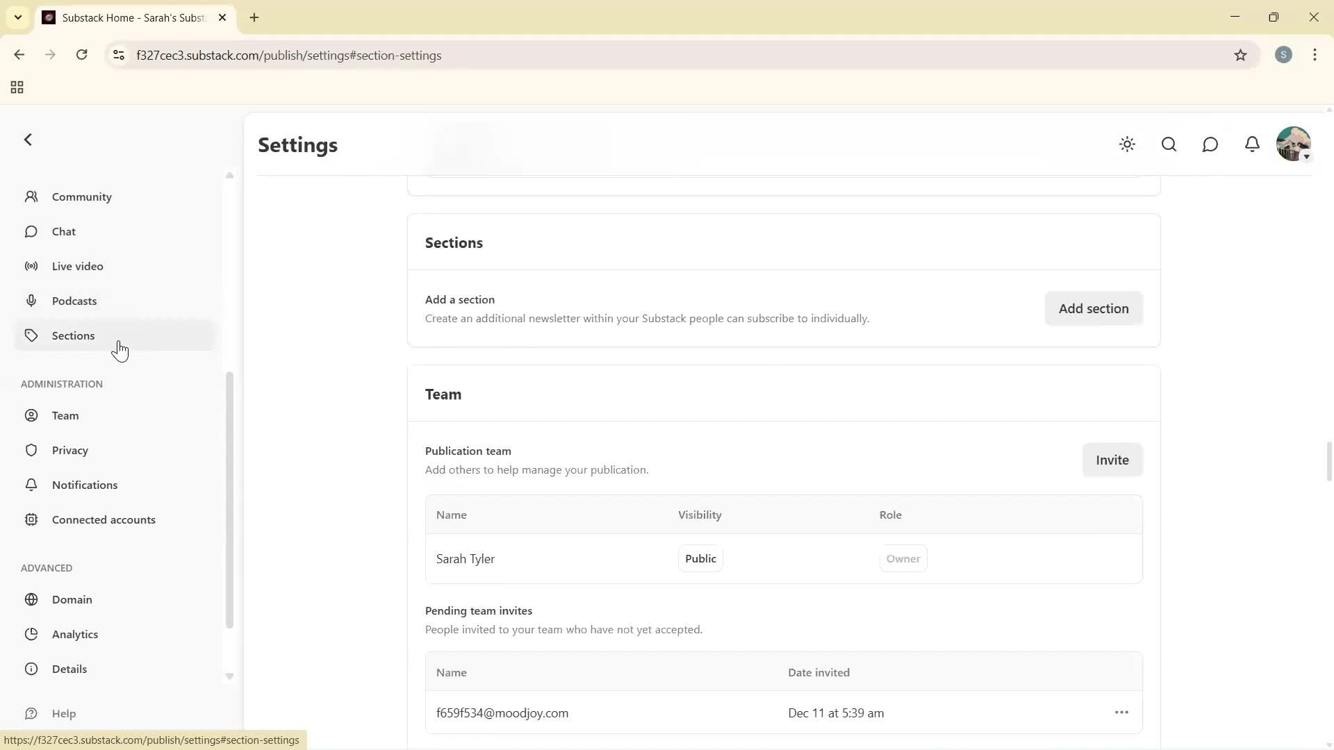General browsing screenshot