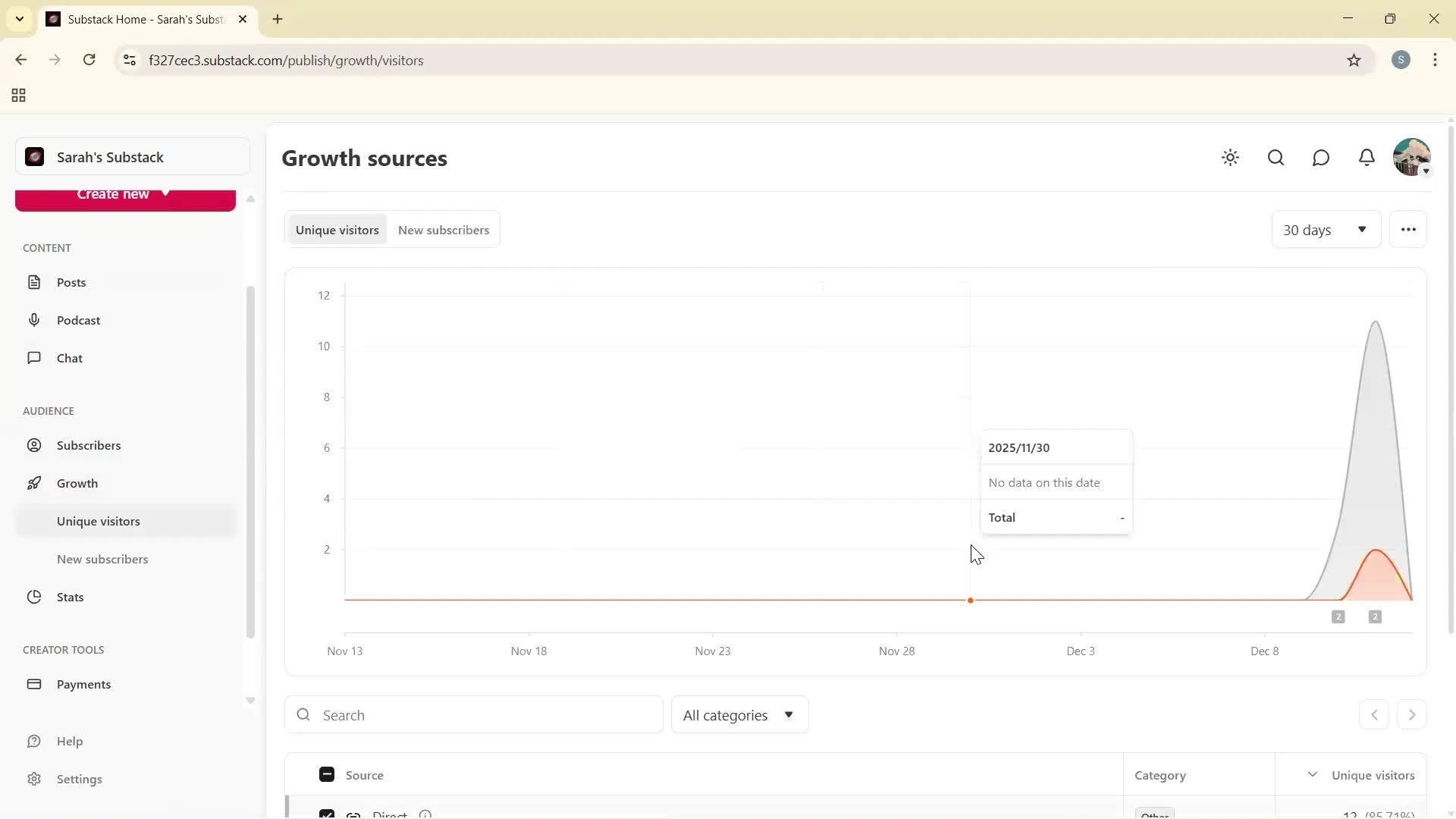 General browsing screenshot