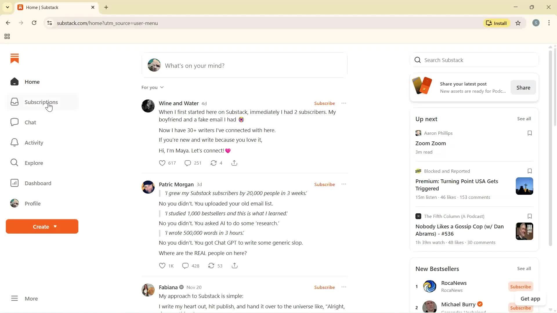 General browsing screenshot